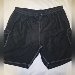 Swim Trunks by Hodo Sports- Men's Big & Tall Size 4XL- Black